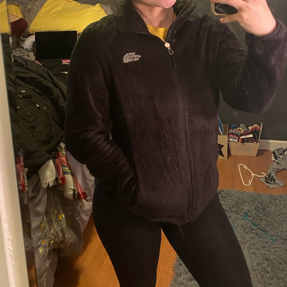 North Face fleece jacket - black size medium